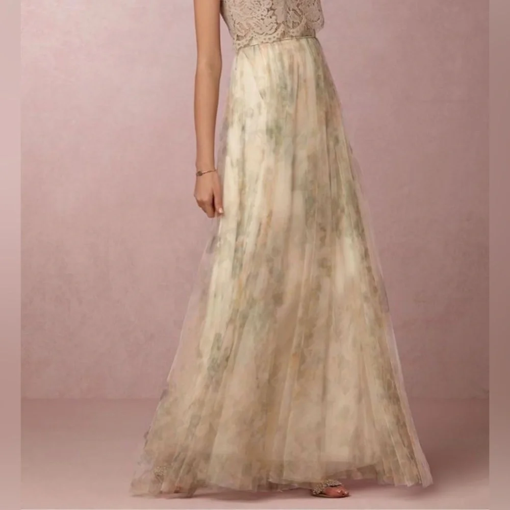 Jenny Yoo Pastel Maxi Skirt - Picture 2 of 13